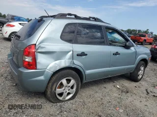 2007 Hyundai Tucson GLS with VIN KM8JM12B27U493059, listed as a Copart auction lot 66892704 with 36,562 mi miles and Salvage Title. Bid and sale history available at carsss.com. Image 3.