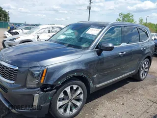 2020 Kia Telluride S with VIN 5XYP64HC7LG018450, listed as a IAAI auction lot 42072769 with 93,110 mi miles and . Bid and sale history available at DreamBid. Image 6.