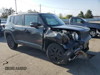 2018 Jeep Renegade Trailhawk with VIN ZACCJBCB8JPH42239, listed as a Copart auction lot 53448085 with 21,221 mi miles and Salvage Title. Bid and sale history available at carsss.com. Image 4.