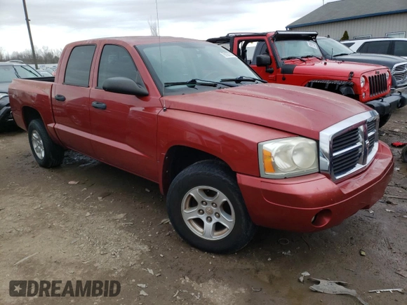 2007 Dodge Dakota SLT with VIN 1D7HE48K57S262960, listed as a Copart auction lot 79107713 with 187,678 mi miles and Non Repairable. Bid and sale history available at DreamBid. Image 4.