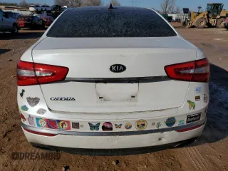 2014 Kia Cadenza Premium with VIN KNALN4D79E5131335, listed as a Copart auction lot 44814715 with 121,479 mi miles and Salvage Title. Bid and sale history available at carsss.com. Image 6.