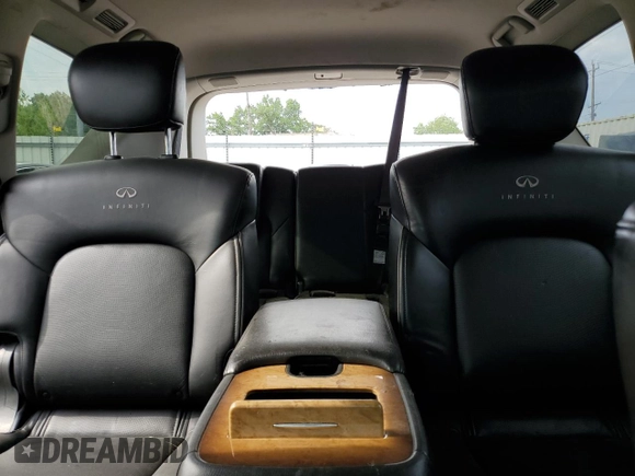 2011 Infiniti QX56 7-passenger with VIN JN8AZ2NE4B9006770, listed as a Copart auction lot 61839625 with 208,427 mi miles and Salvage title. Bid and sale history available at DreamBid. Image 10.