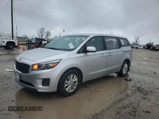 2017 Kia Sedona L with VIN KNDMA5C17H6258427, listed as a Copart auction lot 47621265 with 118,120 mi miles and Salvage Title. Bid and sale history available at carsss.com. Image 1.