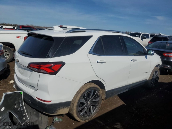 2022 Chevrolet Equinox Premier with VIN 3GNAXNEV7NS225086, listed as a Copart auction lot 48497295 with 15,762 mi miles and Salvage Title. Bid and sale history available at carsss.com. Image 3.