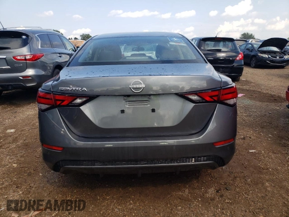 2024 Nissan Sentra S with VIN 3N1AB8BV6RY270880, listed as a Copart auction lot 65655724 with 19,019 mi miles and Salvage title. Bid and sale history available at DreamBid. Image 6.