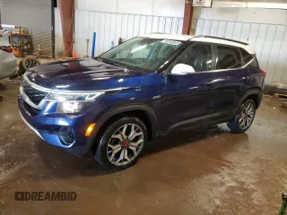 2021 Kia Seltos S with VIN KNDEUCA26M7129076, listed as a Copart auction lot 50740645 with 36,177 mi miles and Salvage Title. Bid and sale history available at carsss.com. Image 1.