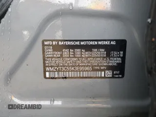 2019 MINI Countryman Cooper S с VIN WMZYT3C55K3E95965, выставлен на аукционе Copart как лот 48428135 с пробегом 69 993 миль миль и Списание • Salvage title. История ставок и продаж доступна на DreamBid. Изображение 14.