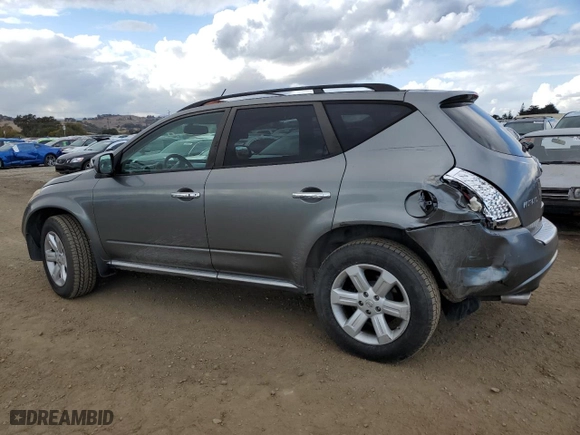 2006 Nissan Murano SE with VIN JN8AZ08W96W551167, listed as a Copart auction lot 80216804 with 138,531 mi miles and Salvage Title. Bid and sale history available at carsss.com. Image 2.