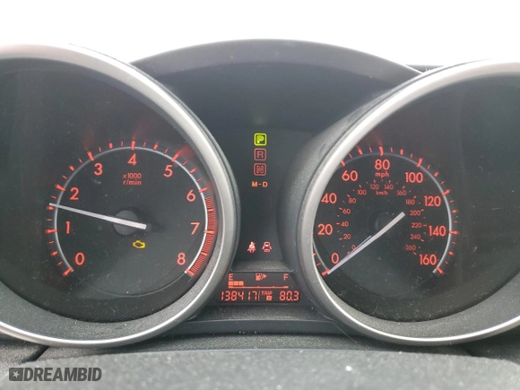 2010 Mazda Mazda3 s Sport with VIN JM1BL1H65A1274790, listed as a Copart auction lot 46900385 with 138,417 mi miles and Salvage Title. Bid and sale history available at carsss.com. Image 9.