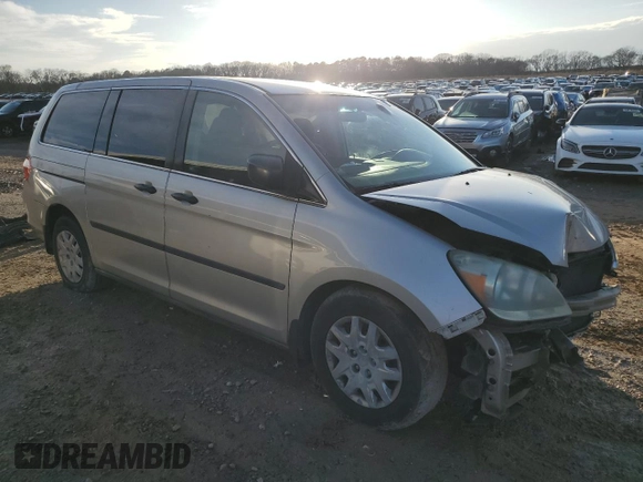 2006 Honda Odyssey LX with VIN 5FNRL38216B018605, listed as a Copart auction lot 43457695 with 258,118 mi miles and Salvage Title. Bid and sale history available at carsss.com. Image 4.