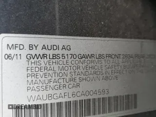 2012 Audi S4 Premium Plus with VIN WAUBGAFL6CA004593, listed as a Copart auction lot 80134974 with 93,822 mi miles and Salvage Title. Bid and sale history available at carsss.com. Image 12.