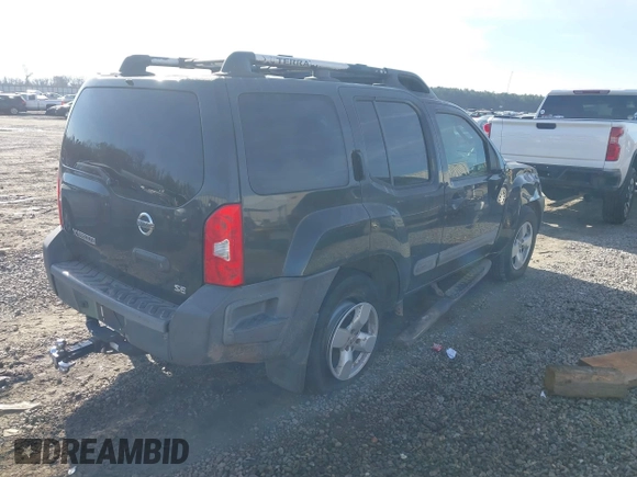 2005 Nissan Xterra S with VIN 5N1AN08U35C650696, listed as a IAAI auction lot 41467654 with 263,410 mi miles. Bid and sale history available at carsss.com. Image 4.