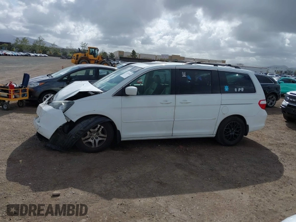 2006 Honda Odyssey EX-L z VIN 5FNRL38766B452806, wystawiony jako IAAI lot #41931830 z przebiegiem 133 822 mil mil oraz . Historia ofert i sprzedaży dostępna na DreamBid. Obrazek 14.