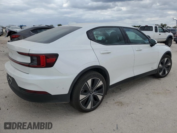 2024 Polestar 2 with VIN YSMFD3KA6RL223083, listed as a Copart auction lot 77087314 with 0 mi miles and Salvage Title. Bid and sale history available at carsss.com. Image 3.