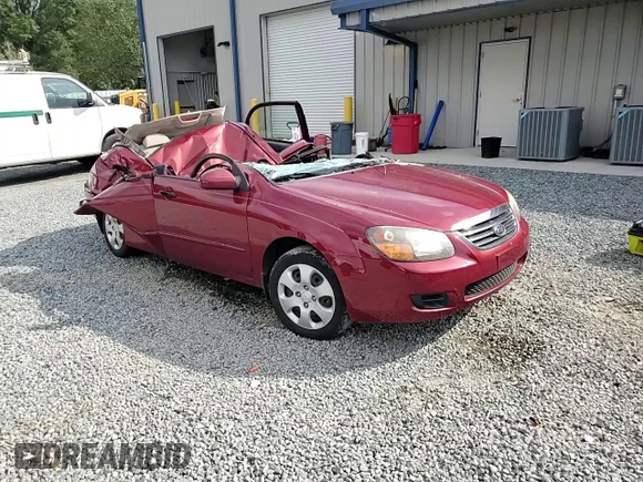 2009 Kia Spectra EX with VIN KNAFE221895648910, listed as a Copart auction lot 73978094 with Not Provided miles and Salvage Title. Bid and sale history available at carsss.com. Image 10.