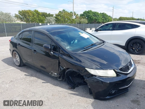 2015 Honda Civic EX-L with VIN 19XFB2F9XFE032914, listed as a IAAI auction lot 42093489 with 79,228 mi miles. Bid and sale history available at carsss.com. Image 6.