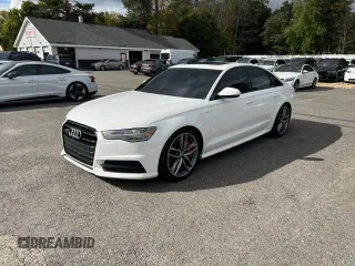 2018 Audi S6 Premium Plus with VIN WAUFFAFC9JN039803, listed as a Copart auction lot 74598804 with 77,940 mi miles and Clean Title. Bid and sale history available at carsss.com. Image 2.