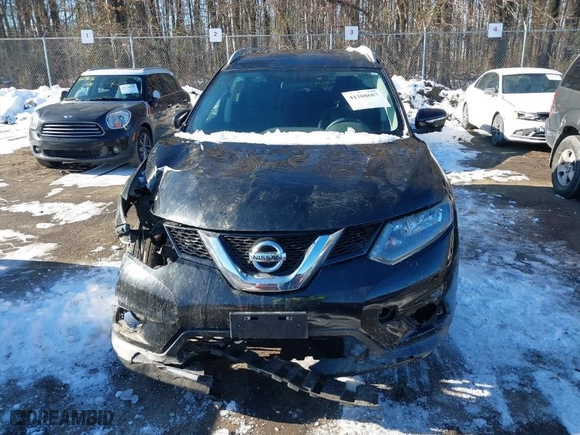 2015 Nissan Rogue SV with VIN 5N1AT2MV1FC916265, listed as a IAAI auction lot 41308687 with 167892 miles. Bid and sale history available at carsss.com. Image 12.