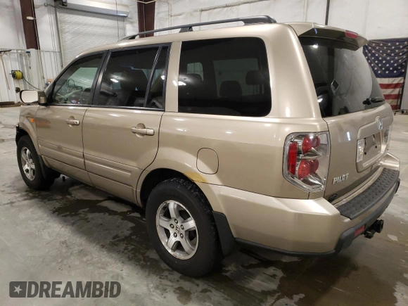 2006 Honda Pilot EX-L with VIN 2HKYF18506H563925, listed as a Copart auction lot 54539435 with 199,442 mi miles and Salvage Title. Bid and sale history available at DreamBid. Image 2.