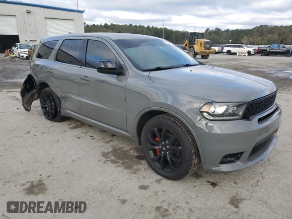 2020 Dodge Durango GT Plus with VIN 1C4RDHDG9LC222573, listed as a Copart auction lot 79947764 with 76,894 mi miles and Salvage Title. Bid and sale history available at carsss.com. Image 4.
