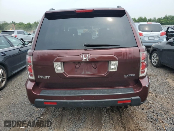 2007 Honda Pilot EX-L with VIN 2HKYF18597H523361, listed as a Copart auction lot 60176195 with 143,902 mi miles and Salvage title. Bid and sale history available at DreamBid. Image 6.