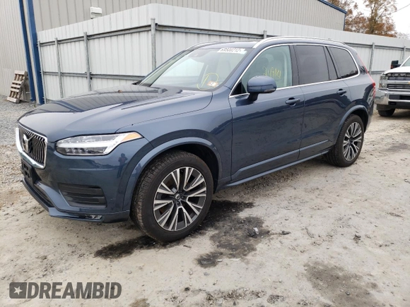 2020 Volvo XC90 Momentum with VIN YV4102PK6L1604039, listed as a Copart auction lot 69500212 with 24,914 mi miles. Bid and sale history available at carsss.com. Image 1.