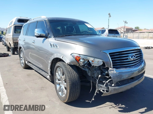 2012 Infiniti QX56 7-passenger with VIN JN8AZ2NFXC9515305, listed as a IAAI auction lot 42031957 with 185,173 mi miles. Bid and sale history available at carsss.com. Image 6.