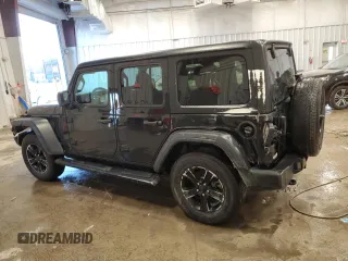 2022 Jeep Wrangler Unlimited Sport with VIN 1C4HJXDN9NW264238, listed as a Copart auction lot 87304774 with 33,217 mi miles and Salvage Title. Bid and sale history available at DreamBid. Image 2.