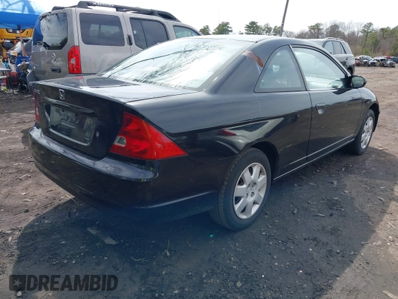 2002 Honda Civic EX with VIN 1HGEM22992L043143, listed as a IAAI auction lot 41937821 with 146,263 mi miles. Bid and sale history available at carsss.com. Image 4.