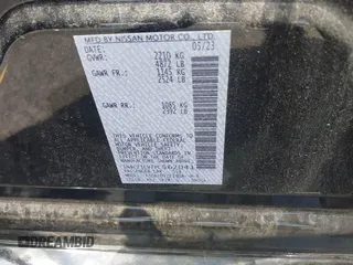 2024 Nissan LEAF SV Plus with VIN 1N4CZ1CV7PC562041, listed as a IAAI auction lot 42142283 with 8,580 mi miles and . Bid and sale history available at DreamBid. Image 9.