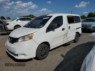 2014 Nissan NV200 with VIN 3N8CM0JT1EK690436, listed as a Copart auction lot 61601355 with 122,498 mi miles and Salvage title. Bid and sale history available at DreamBid. Image 1.