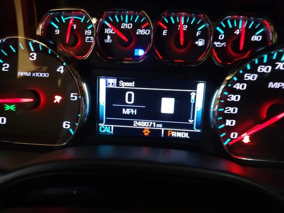 2017 Chevrolet Silverado 1500 LTZ with VIN 3GCUKSEJ4HG328926, listed as a IAAI auction lot 41125958 with 248,071 mi miles. Bid and sale history available at carsss.com. Image 7.