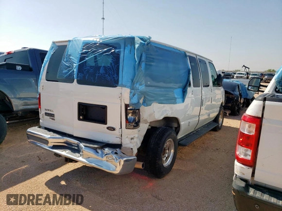 2010 Ford Econoline Cargo with VIN 1FBNE3BS7ADA50934, listed as a Copart auction lot 44568935 with 44,449 mi miles and Salvage title. Bid and sale history available at DreamBid. Image 3.