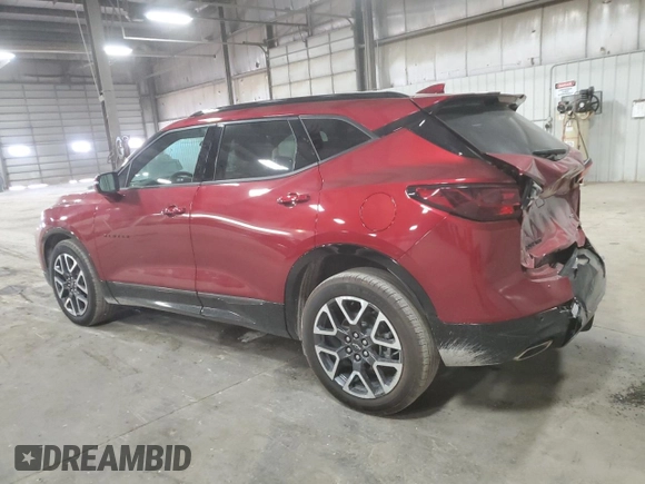 2024 Chevrolet Blazer RS with VIN 3GNKBKRS7RS149456, listed as a Copart auction lot 55678635 with 6,878 mi miles and Salvage title. Bid and sale history available at DreamBid. Image 2.