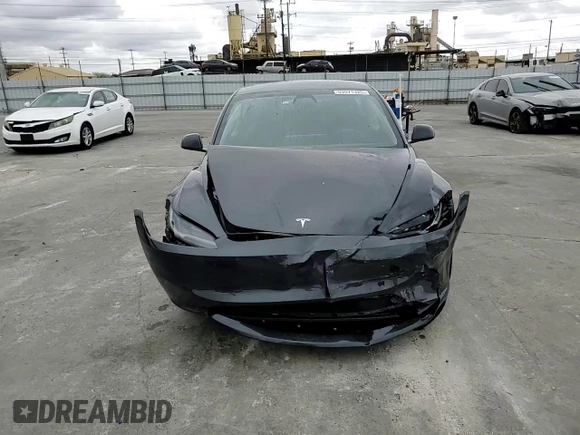 2025 Tesla Model 3 Long Range with VIN 5YJ3E1EA9SF966602, listed as a Copart auction lot 53571325 with 1,382 mi miles and Salvage title. Bid and sale history available at DreamBid. Image 11.