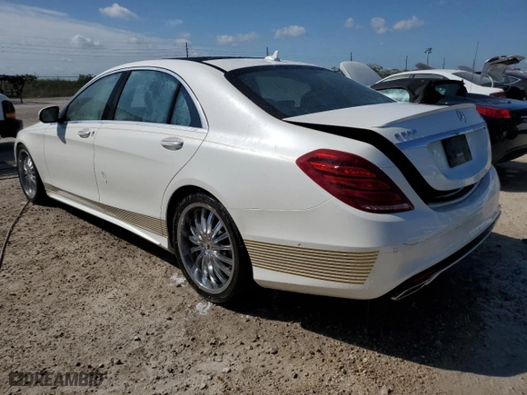 2016 Mercedes-Benz S-Class S 550 with VIN WDDUG8FB7GA234778, listed as a Copart auction lot 48263895 with 11,076 mi miles and Non Repairable. Bid and sale history available at carsss.com. Image 2.