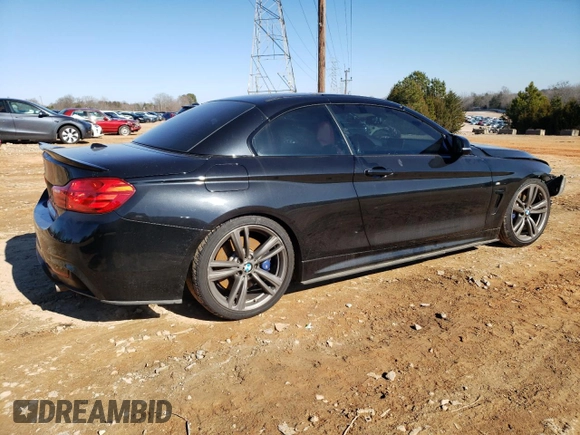 2016 BMW 4 Series 435i with VIN WBA3T3C55G5A41525, listed as a Copart auction lot 85634234 with 107,004 mi miles and Salvage title. Bid and sale history available at DreamBid. Image 3.