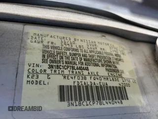 2011 Nissan Versa S z VIN 3N1BC1CP7BL440448, wystawiony jako Copart lot #58199525 z przebiegiem 155 043 mil mil oraz Szkoda całkowita • Salvage title. Historia ofert i sprzedaży dostępna na DreamBid. Obrazek 13.