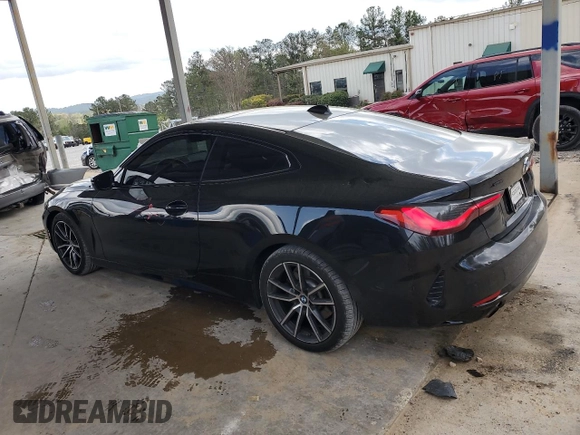 2021 BMW 4 Series 430i z VIN WBA53AP0XMCH56237, wystawiony jako Copart lot #51148215 z przebiegiem 39 686 mil mil oraz Szkoda całkowita • Salvage title. Historia ofert i sprzedaży dostępna na DreamBid. Obrazek 2.