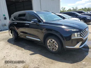 2021 Hyundai Santa Fe Hybrid Blue with VIN KM8S2DA18MU008780, listed as a Copart auction lot 57113624 with 36,420 mi miles and Salvage Title. Bid and sale history available at carsss.com. Image 4.