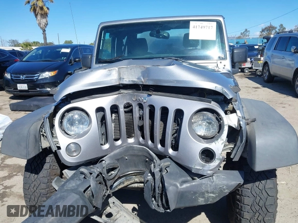 2016 Jeep Wrangler Sport with VIN 1C4AJWAG8GL151872, listed as a IAAI auction lot 41749717 with 118,845 mi miles and . Bid and sale history available at carsss.com. Image 13.