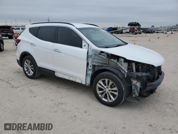 2017 Hyundai Santa Fe Sport 2.0T with VIN 5XYZU4LA8HG467065, listed as a Copart auction lot 45400075 with 119,113 mi miles and Salvage Title. Bid and sale history available at carsss.com. Image 4.