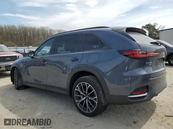 2025 Mazda CX-70 Premium Plus с VIN JM3KJEHA7S1106448, выставлен на аукционе Copart как лот 50820565 с пробегом 14 889 миль миль и Списание • Salvage title. История ставок и продаж доступна на DreamBid. Изображение 2.