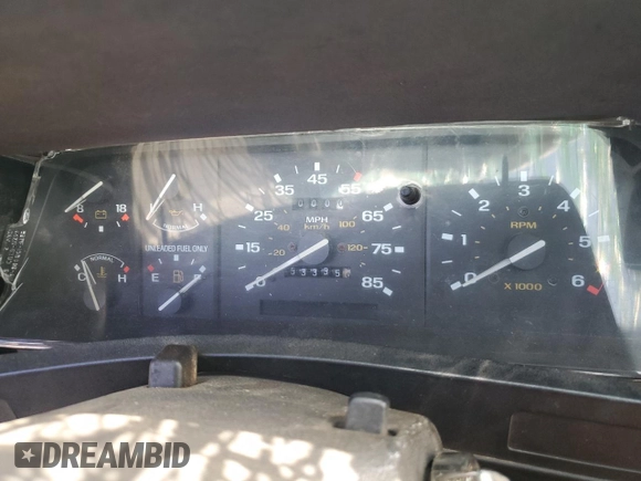 1989 Ford Bronco with VIN 1FMCU14T0KUA33910, listed as a Copart auction lot 57730195 with 53,335 mi miles and Salvage title. Bid and sale history available at DreamBid. Image 9.
