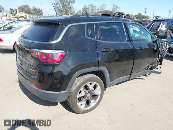 2019 Jeep Compass Limited with VIN 3C4NJDCB6KT653901, listed as a IAAI auction lot 42338815 with 87,909 mi miles and . Bid and sale history available at DreamBid. Image 4.