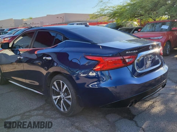 2017 Nissan Maxima S with VIN 1N4AA6AP2HC412419, listed as a Copart auction lot 56523665 with 53,456 mi miles and Clean Title. Bid and sale history available at DreamBid. Image 3.
