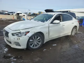 2017 Infiniti Q50 3.0t Premium with VIN JN1EV7AR0HM834483, listed as a Copart auction lot 46265615 with 119,032 mi miles and Salvage Title. Bid and sale history available at carsss.com. Image 1.