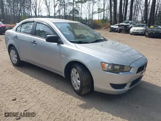 2008 Mitsubishi Lancer DE with VIN JA3AU16U28U005079, listed as a IAAI auction lot 41673852 with 168,194 mi miles. Bid and sale history available at carsss.com. Image 1.