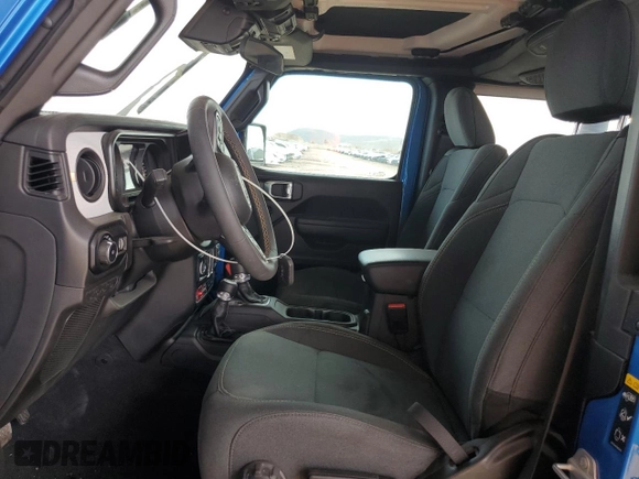 2024 Jeep Wrangler Sport S with VIN 1C4PJXAN8RW169420, listed as a Copart auction lot 62593945 with 5,164 mi miles and Salvage title. Bid and sale history available at DreamBid. Image 7.