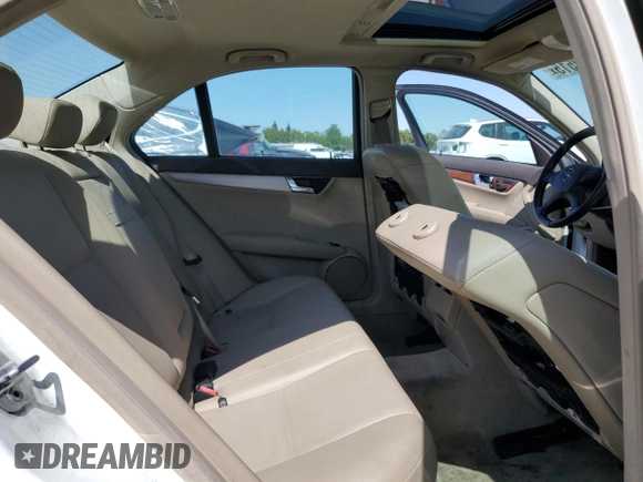 2011 Mercedes-Benz C 300 Sport with VIN WDDGF5EB4BA512612, listed as a Copart auction lot 61852515 with Not provided miles and Salvage title. Bid and sale history available at DreamBid. Image 10.